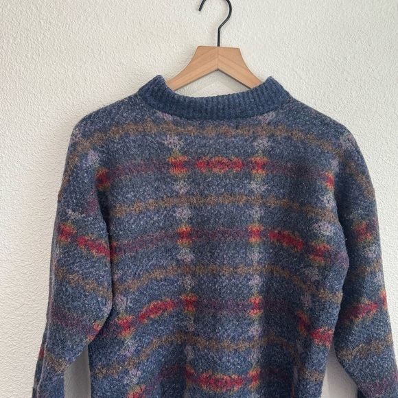 VTG Nor Easterly Made in Scotland Wool Blend Button up Cardigan XL Grandpacore - Picture 8 of 11